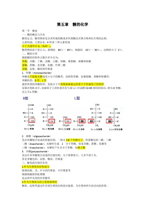 生物化学糖类简介