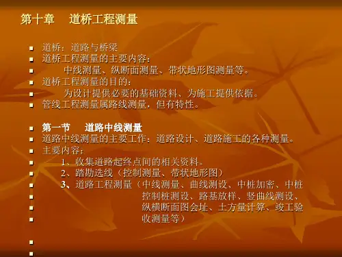 第十章 道桥工程测量