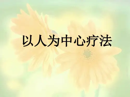 以人为中心疗法 PPT课件