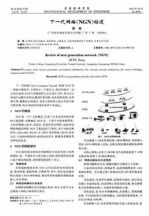 下一代网络(NGN)综述
