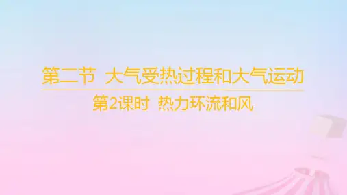 高中地理第二章地球上的大气第二节大气受热过程和大气运动第2课时热力环流和风课件新人教版必修第一册
