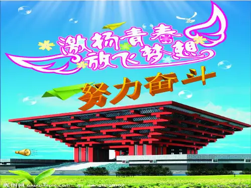 奋斗的青春最美丽ppt