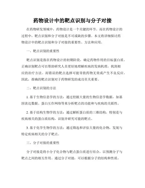 药物设计中的靶点识别与分子对接