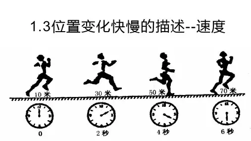 1.3位置变化快慢描述-速度(新教材)