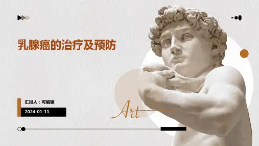 乳腺癌的治疗及预防课件PPT模板版