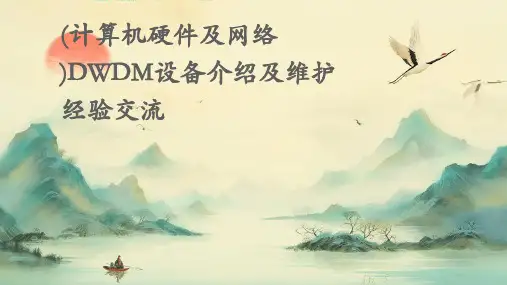 (计算机硬件及网络)DWDM设备介绍及维护经验交流