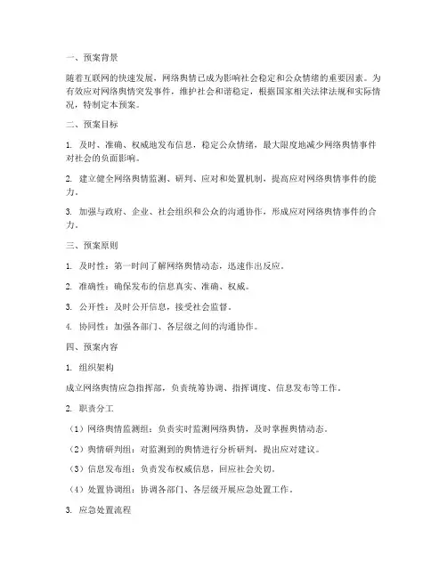网络舆情_应急预案