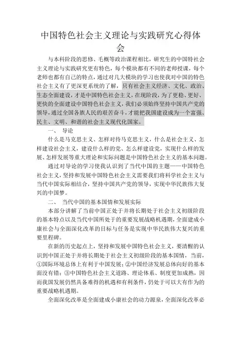 中特心得