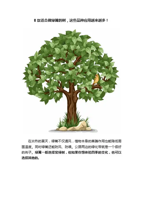 8款适合做绿篱的树，这些品种应用越来越多！