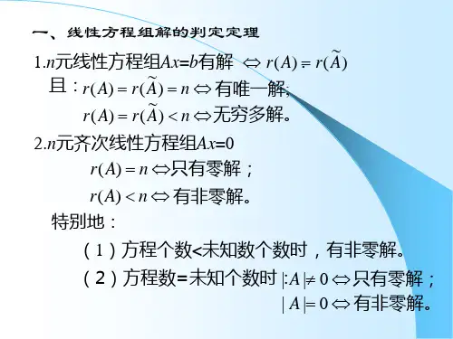 线性组合与线性相关