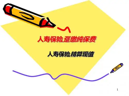 人寿保险的精算现值-精选文档