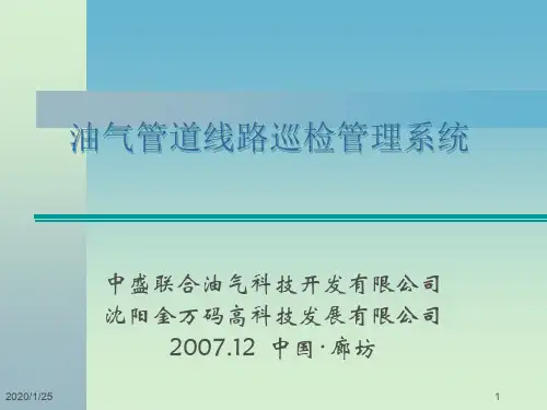 油气管道线路巡检管理系统