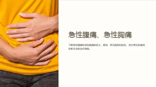 急性腹痛、急性胸痛