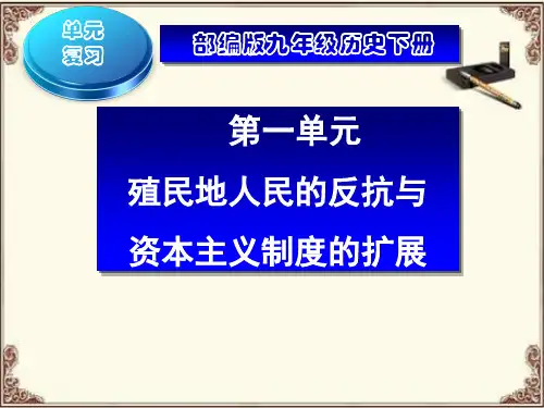 殖民地人民的反抗与资本主义制度的扩展