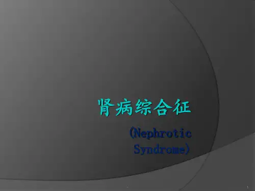肾病综合症PPT课件