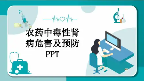 农药中毒性肾病危害及预防PPT