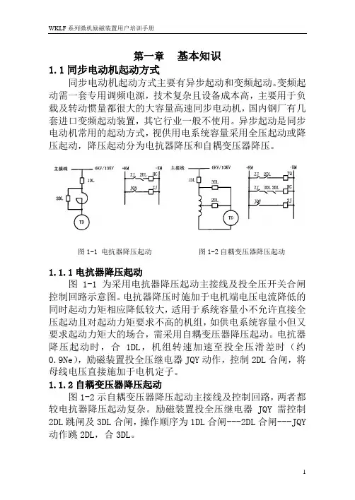 WKLF系列微机励磁装置用户培训手册200408
