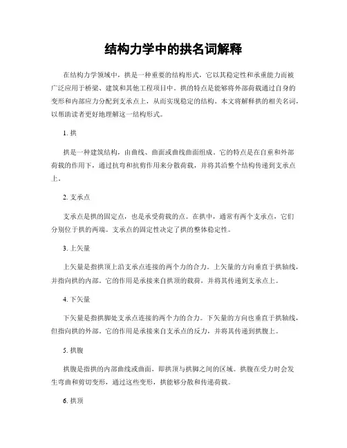 结构力学中的拱名词解释