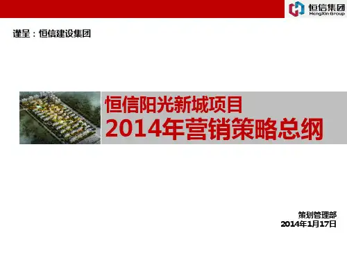 房地产营销策略总纲