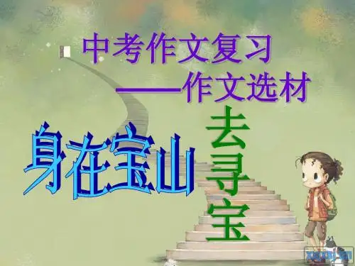 中考作文复习——作文选材