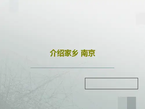 介绍家乡 南京23页PPT