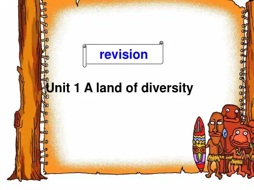 高中英语选修八人教版课件：Unit+1+A+land+of+diversity+4