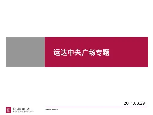 世联地产-运达中央广场专题ppt课件