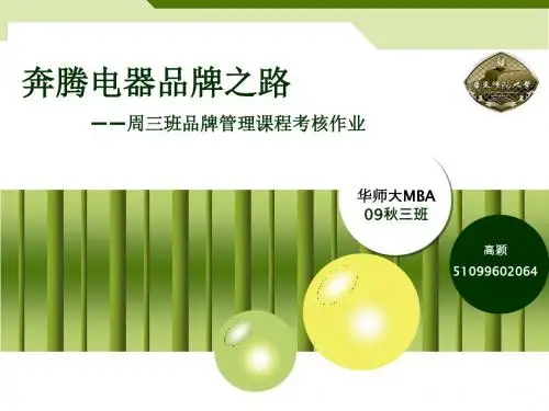 周三班_高颖_奔腾电器品牌之路