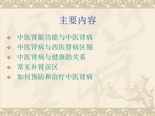 中医肾病与健康PPT课件