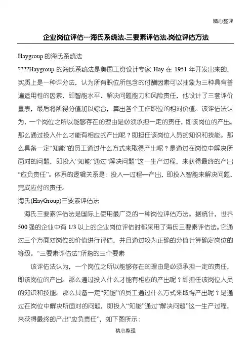 Hay_group海氏三要素评估法