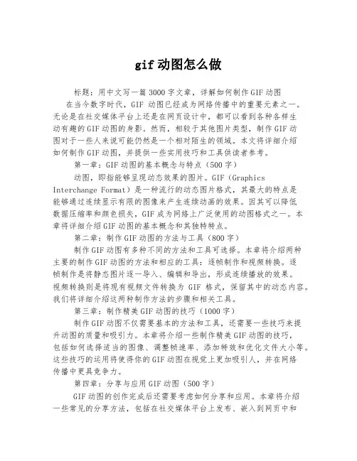 gif动图怎么做