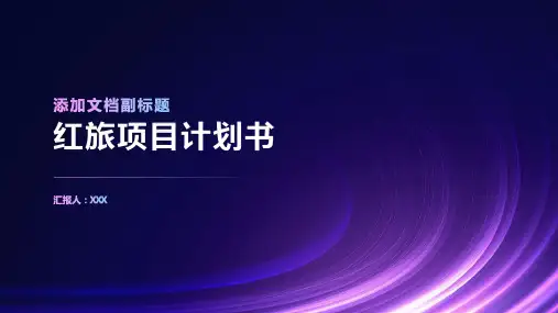 红旅项目计划书