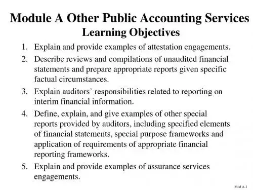Auditing and Assurance Services (9)