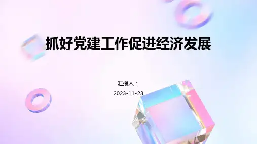 抓好党建工作促进经济发展