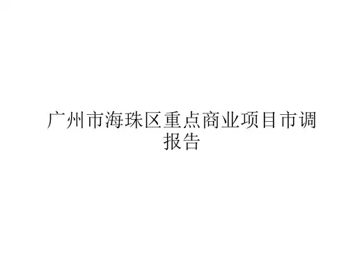 广州市海珠区商业项目市调报告(39页)