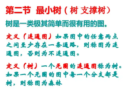 第二节 最小树