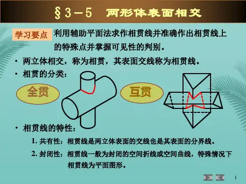 制图—两立体相贯.优秀精选PPT