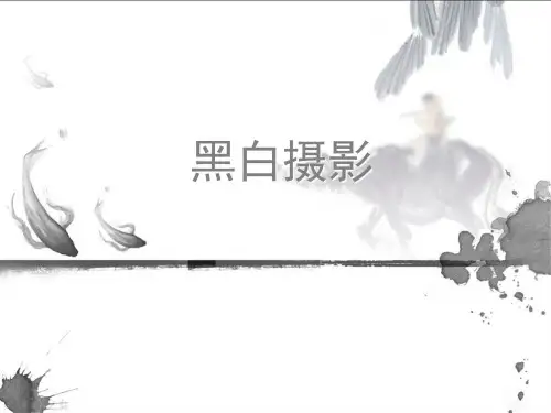 黑白摄影课件 166页PPT文档