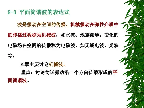 8-3平面简谐波的表达式