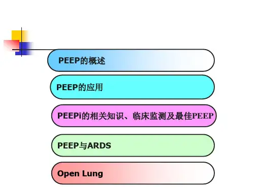 PEEP及其临床应用