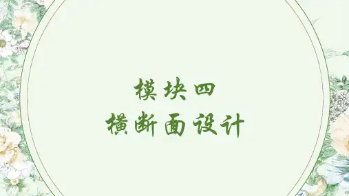 《城市轨道交通线路与站场设计》(王晓芳)818-3 课件 模块四 横断面设计
