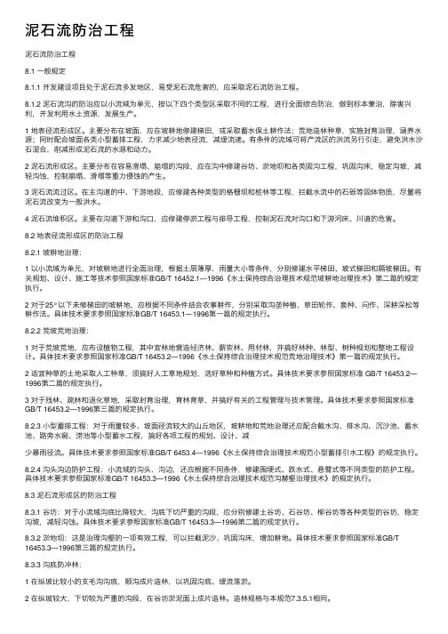 泥石流防治工程