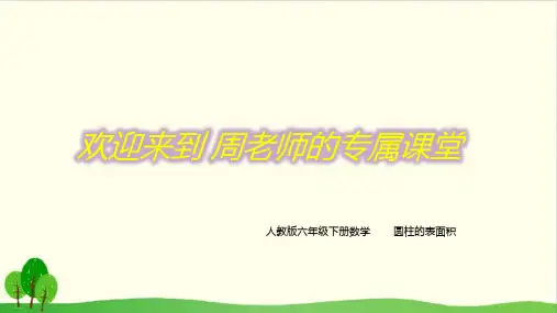 六年级下册数学课件-圆柱表面积 (共12张PPT)人教版