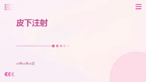 皮下注射PPT