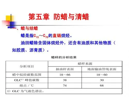 第五章 防蜡与清蜡