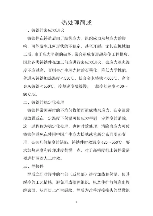 热处理简述