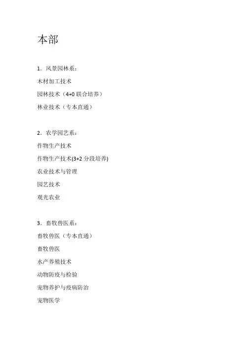 江苏农林职业技术学院各专业分配校区(按2015届分配情况撰写)