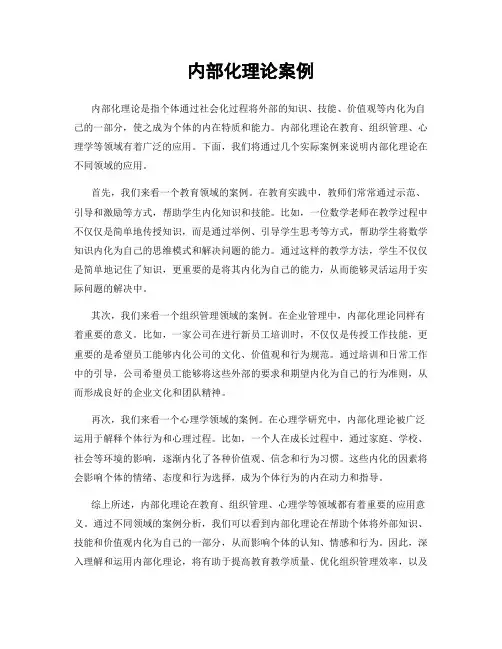 内部化理论案例