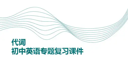 代词考点详解(15张PPT)初中英语专题复习课件