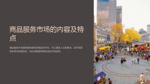 商品服务市场的内容及特点课件